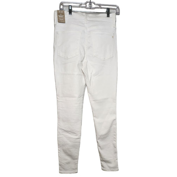 NWT Womens Madewell White High Rise Skinny Pants Size28 - Picture 2 of 6